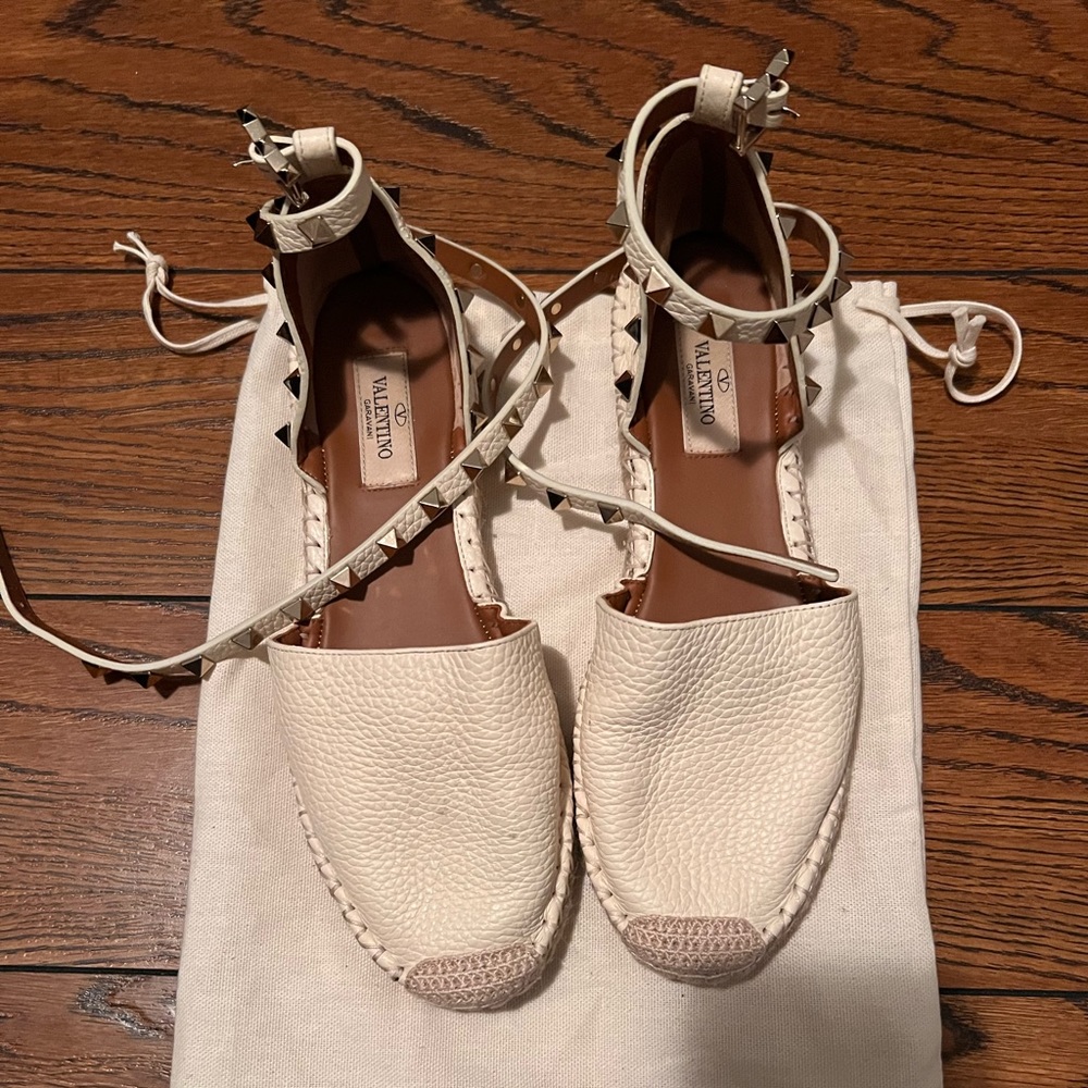 White Valentino espadrilles. Excellent condition